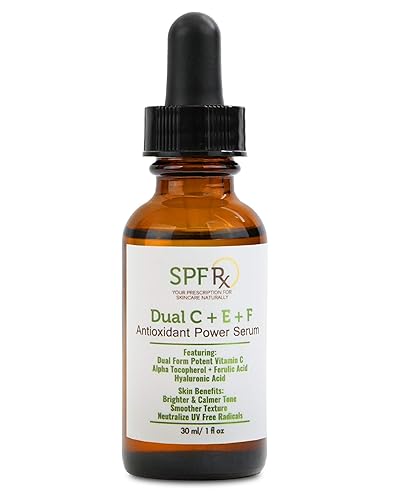 SPF Rx Dual Vitamin CE Ferulic, suero antioxidante poderoso – Lo mejor para tensar la piel, la cara – Anti Winkle – Soluciones cosméticas para una