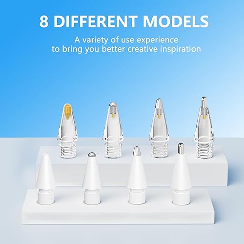 Miniatura 4 de Paquete de 8 puntas de repuesto para Apple Pencil de 2 generación y Apple Pencil de 1 generación, accesorios actualizados Inesore compatibles con
