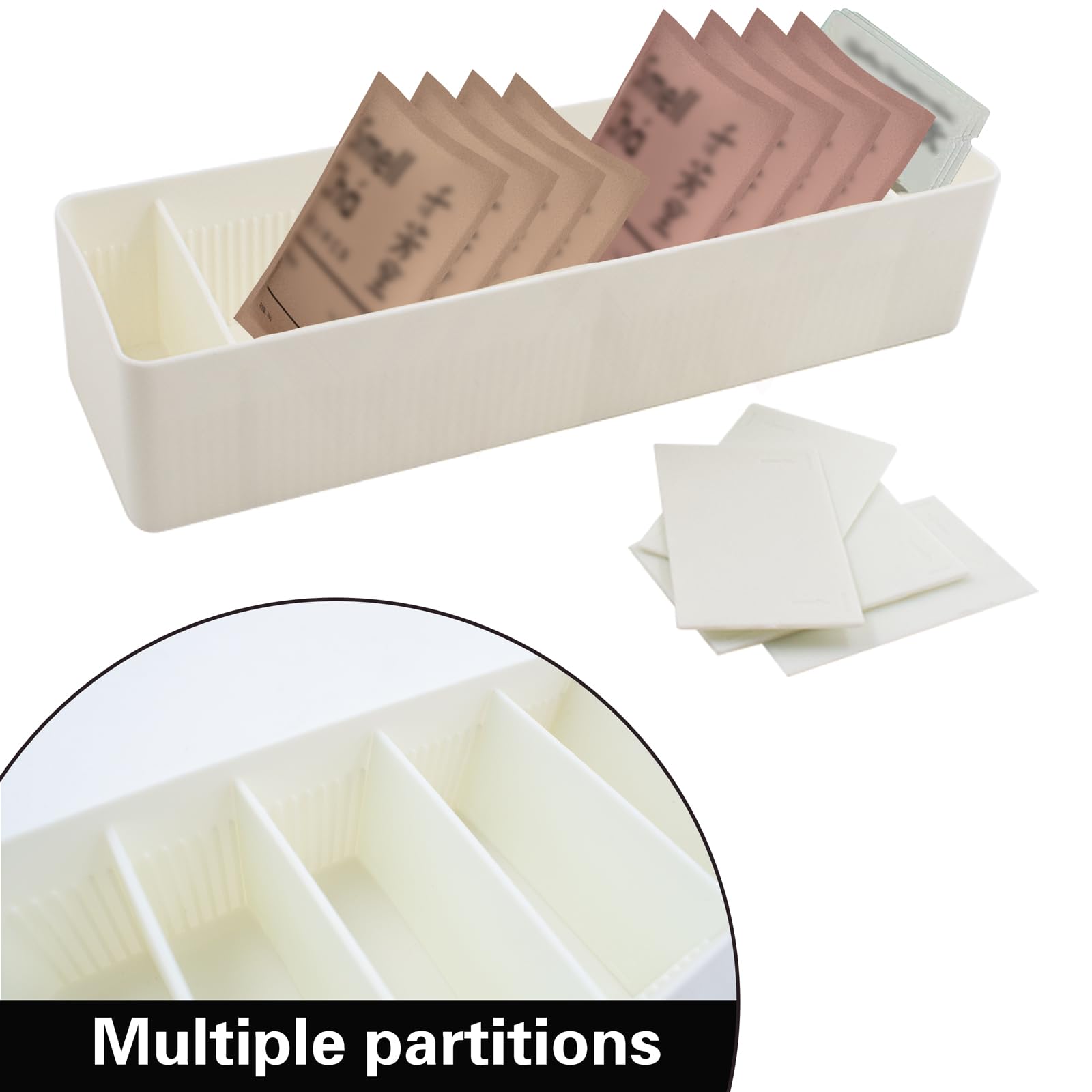 2 bolsas de té organizadoras con 7 compartimentos, cajas de té, bolsas de té, soporte para encimeras, armarios de cocina, despensas, 29 x 9 x 6 cm