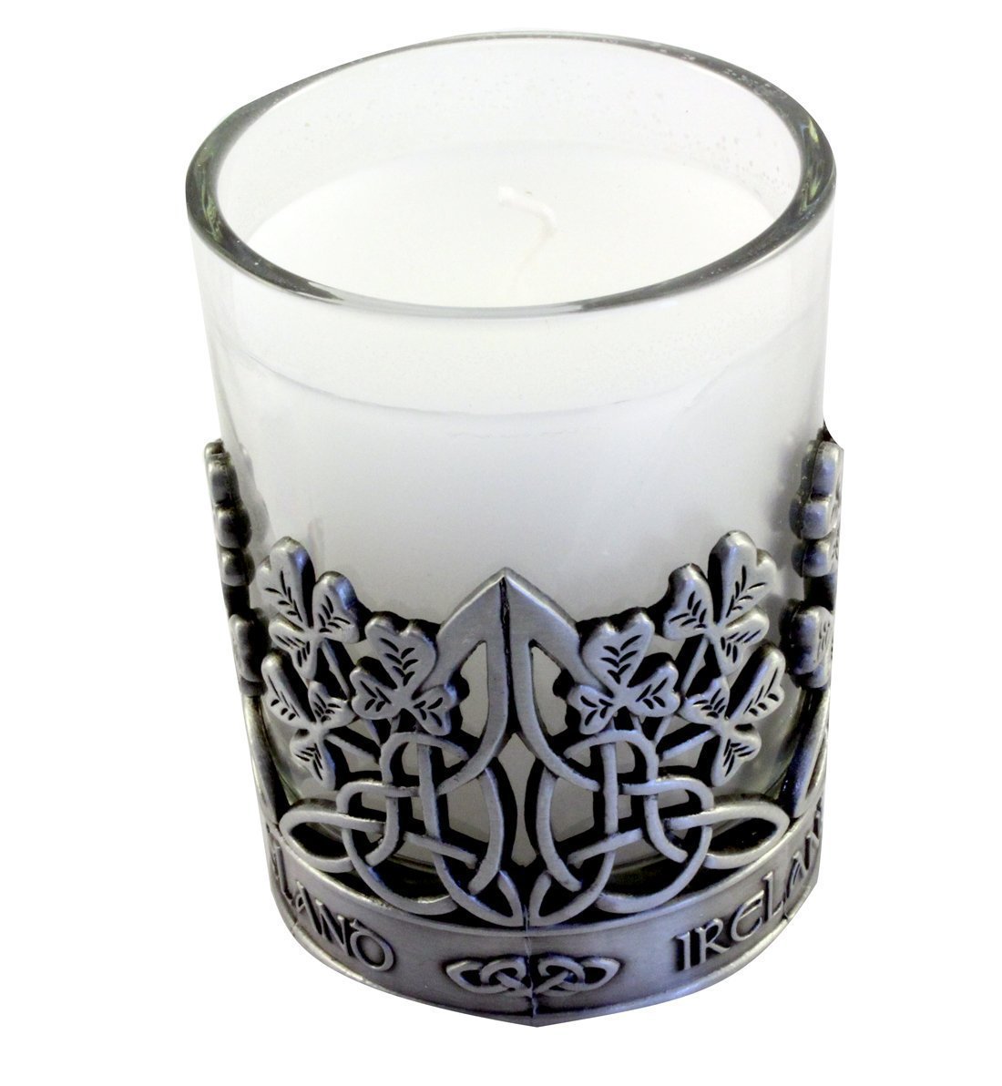 Pewter Candle Holder-Shamrock
