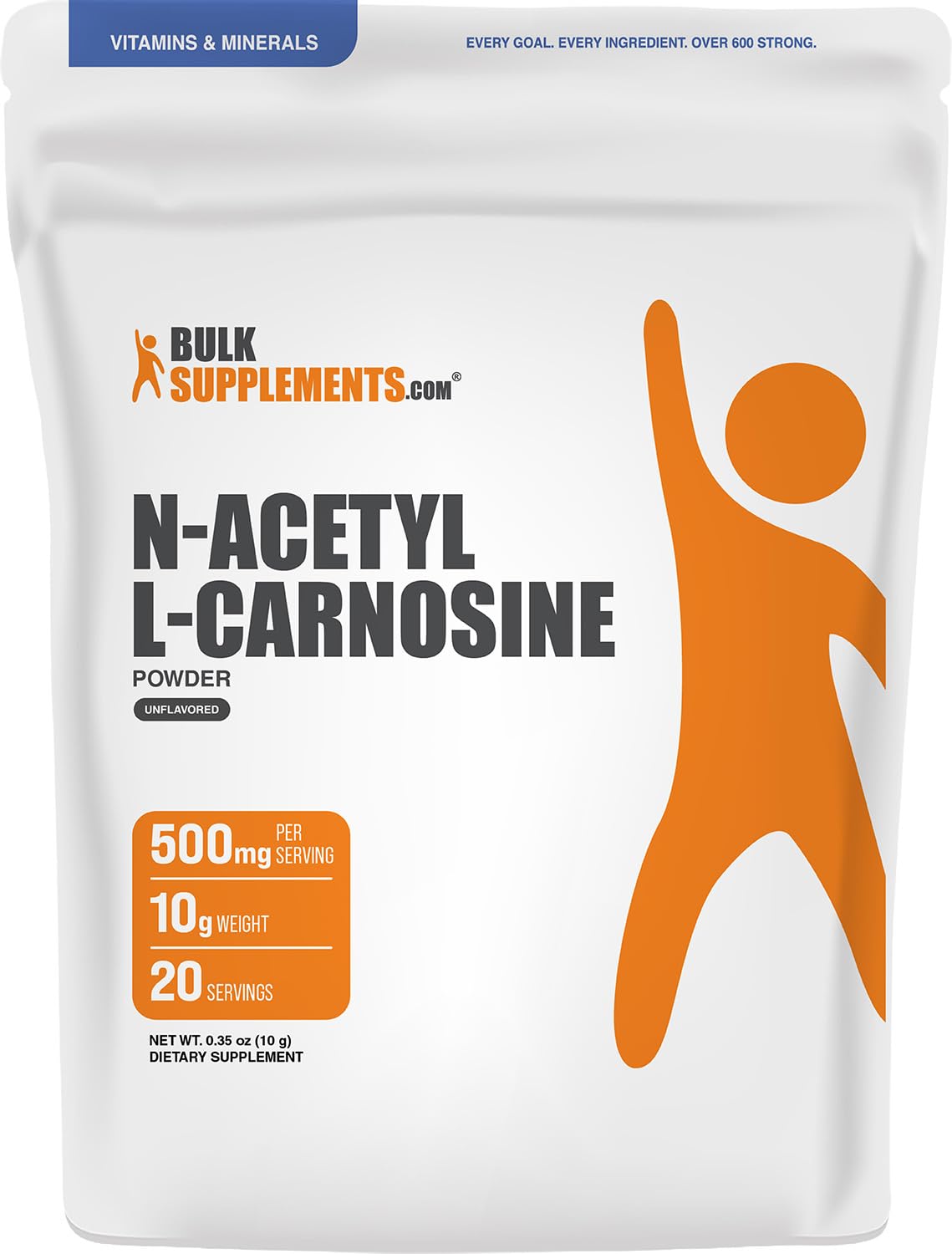 BulkSupplements.com N-Acetyl L-Carnosine Powder - 10g (Pack of 1)