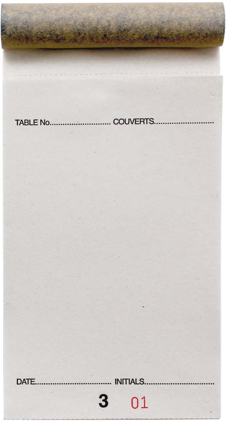 Pukka Pad, Duplicate Restaurant Pad – 50 Numbered Sheets of Order Paper for Dining and Delivery Wait and Kitchen Staff – Carbonless Copy Slips – 140 x 76mm – Pack of 50 Pads