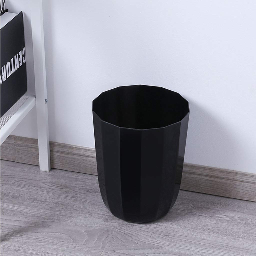 Abfalleimer Nordic Kunststoff Mülleimer Hause Wohnzimmer Schlafzimmer Papierkorb Badezimmer Küche Klassifizierung Haushalts Mülleimer Schwarz 10L Mülleimer (Color : Blauw)