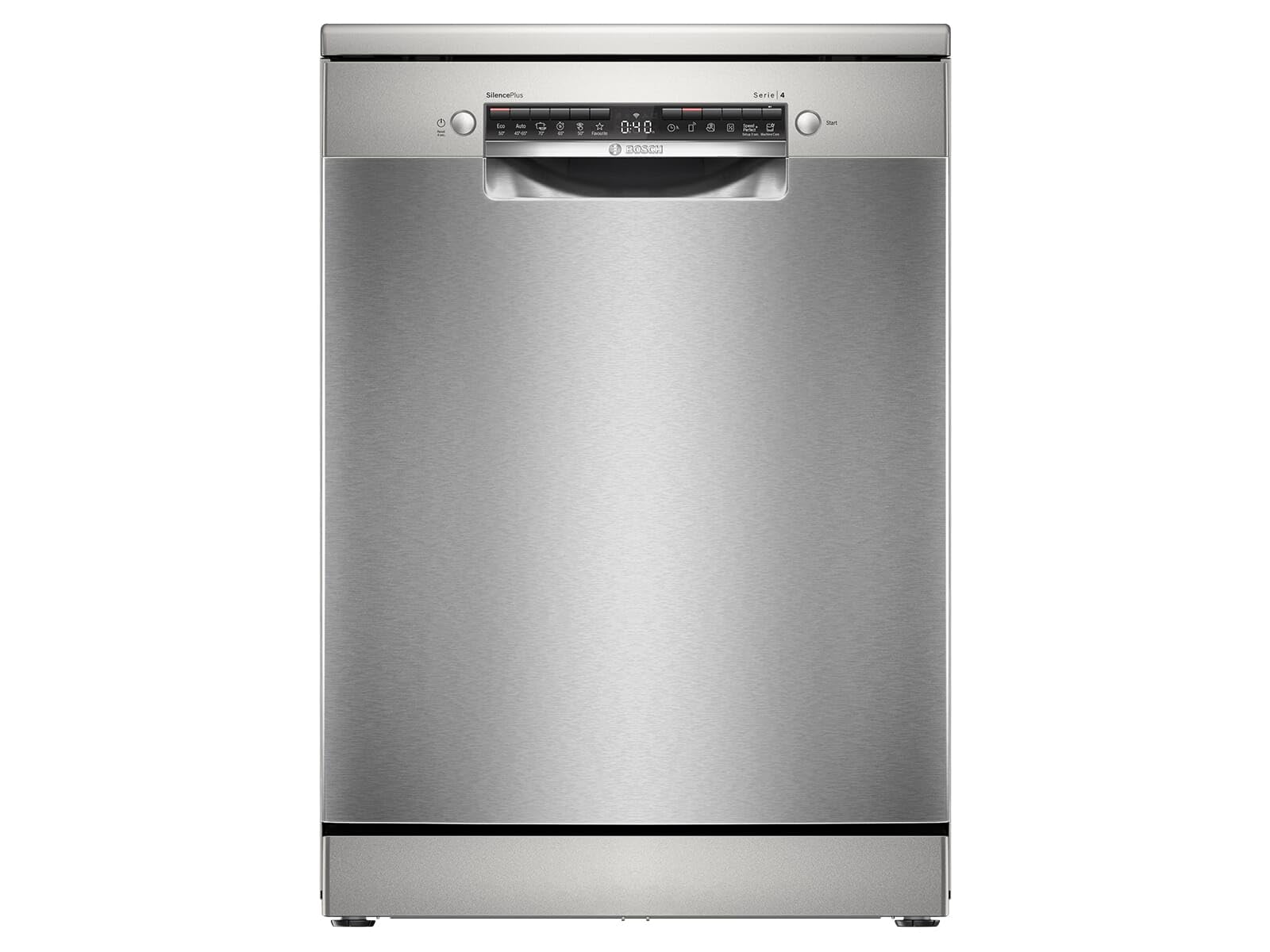 Bosch Serie 4, lavastoviglie indipendente, 60 cm, Silver Inox, SMS4EMI06E