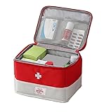 XPAPOV Travel Medicine Bag Organizer, Medical Bag Empty, for Home, Travel, Camping, Car, Hiking & Outdoor Emergencies, Emergency Medical Kits