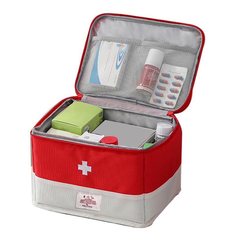 XPAPOV Travel Medicine Bag Organizer Medical Bag Empty for Home Travel Camping Car Hiking & Outdoor Emergencies Emergency Medical Kits