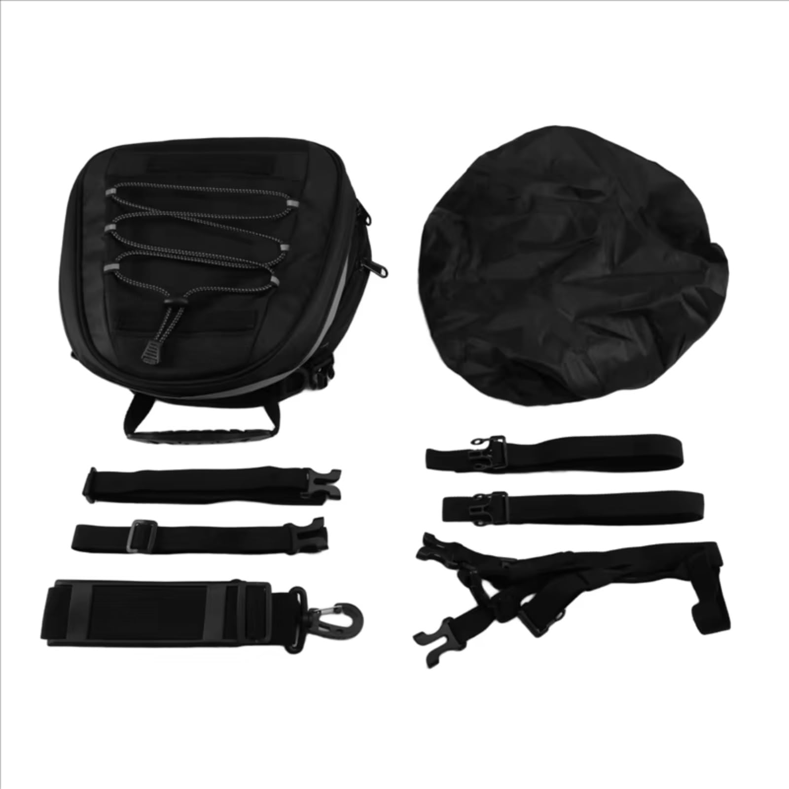 Borsa Posteriore Universale Per Moto Espandibile 8-10 Litri Portabagagli Con Spallacci E Portaoggetti Antipioggia Per Motociclette Sacche Moto