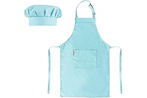 Kid Apron and Chef Hat Set