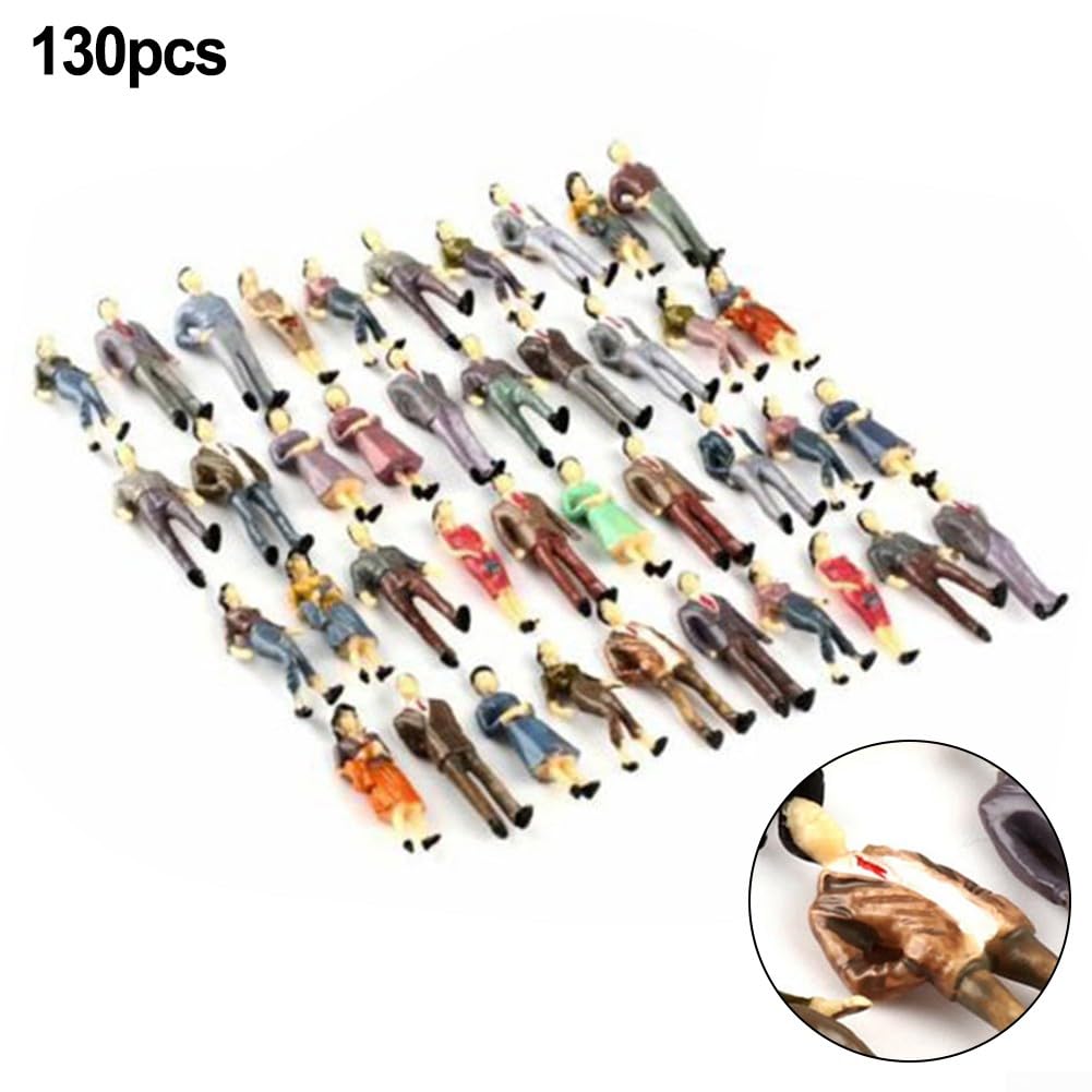 100 Stück 1:75 1:200 Plastikzug bemalte Figuren Miniaturen Straßenmodell UK
