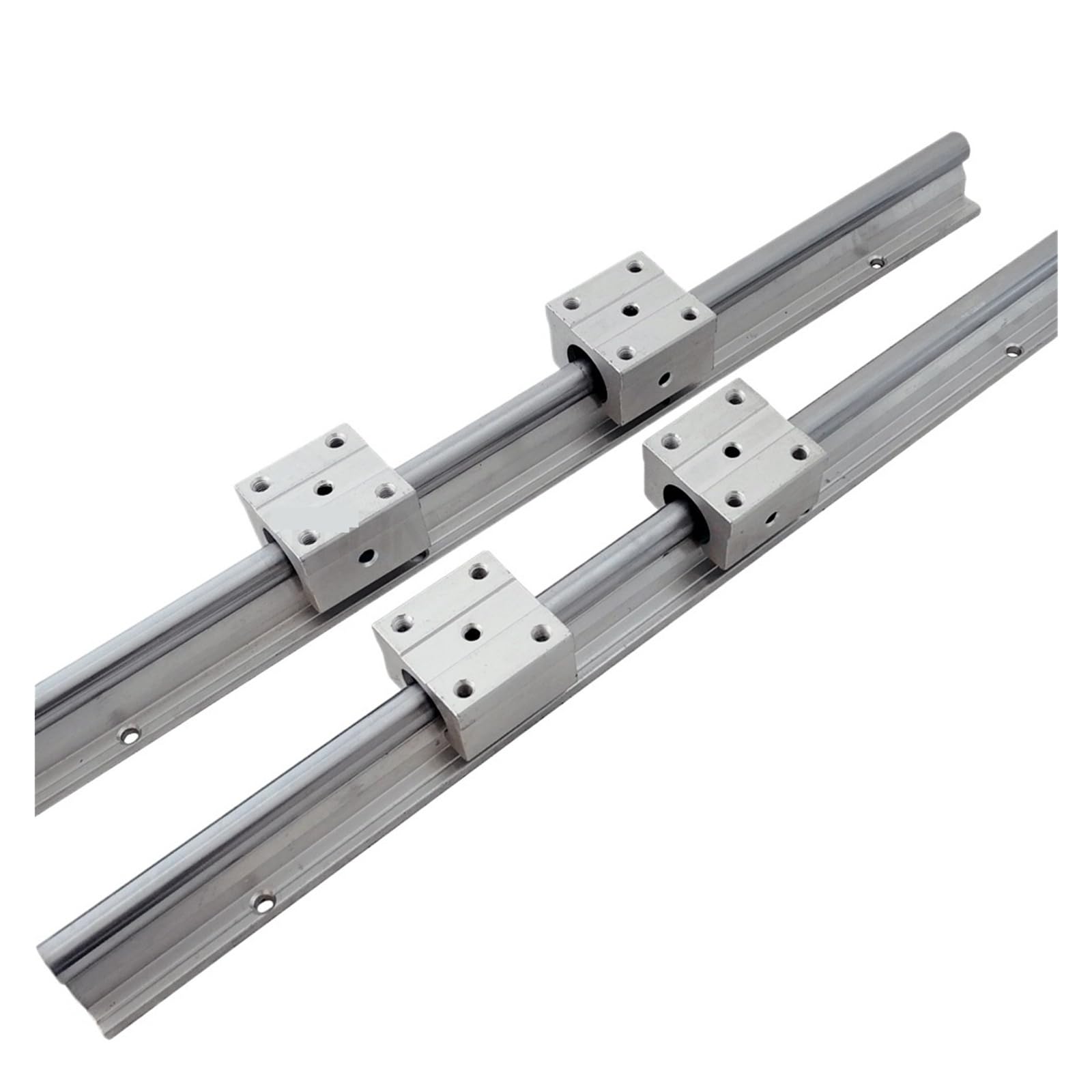 WNVXJGNSO 12mm Linear Rail SBR12 150mm 200mm 250mm 300mm 350mm 400mm Linear Round Shaft Support Rails SBR12UU Blocks Bearing for CNC Parts(400mm)
