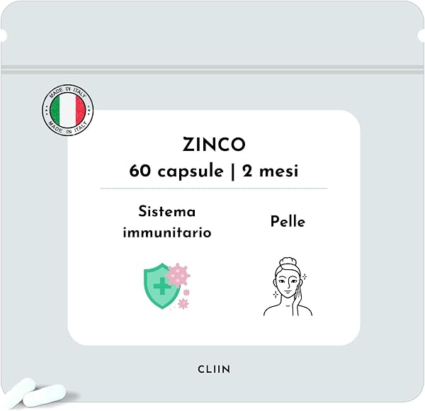 CLIIN Integratore di Zinco con Vitamina B6