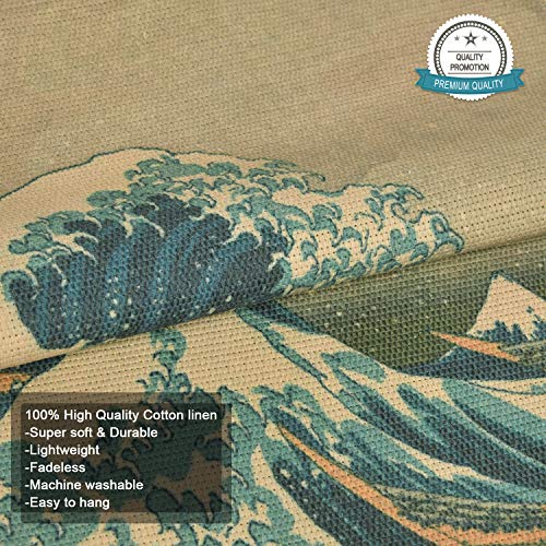 Tapeçaria japonesa ondulada Great Wave Off Kanagawa Tapeçaria onda oceano Tapeçarias Katsushika Hoku