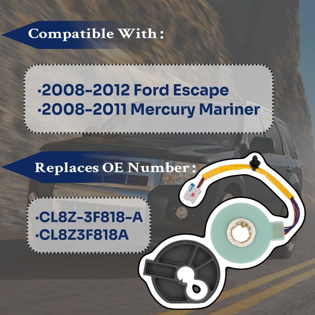 CL8Z-3F818-A Sensor Compatible with 2008 2009 2010 2011 2012 Ford Escape and Mercury Mariner Power Rotation with Tool Replace CL8Z3F818A