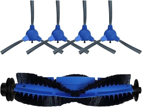 Compatible For Ecozy RV-SG250B  Robot Vacuum Self Emptying And Mop Combo Roller Main Brush Edge Spin Side Brush Accessory Replacerment Part Color Set F