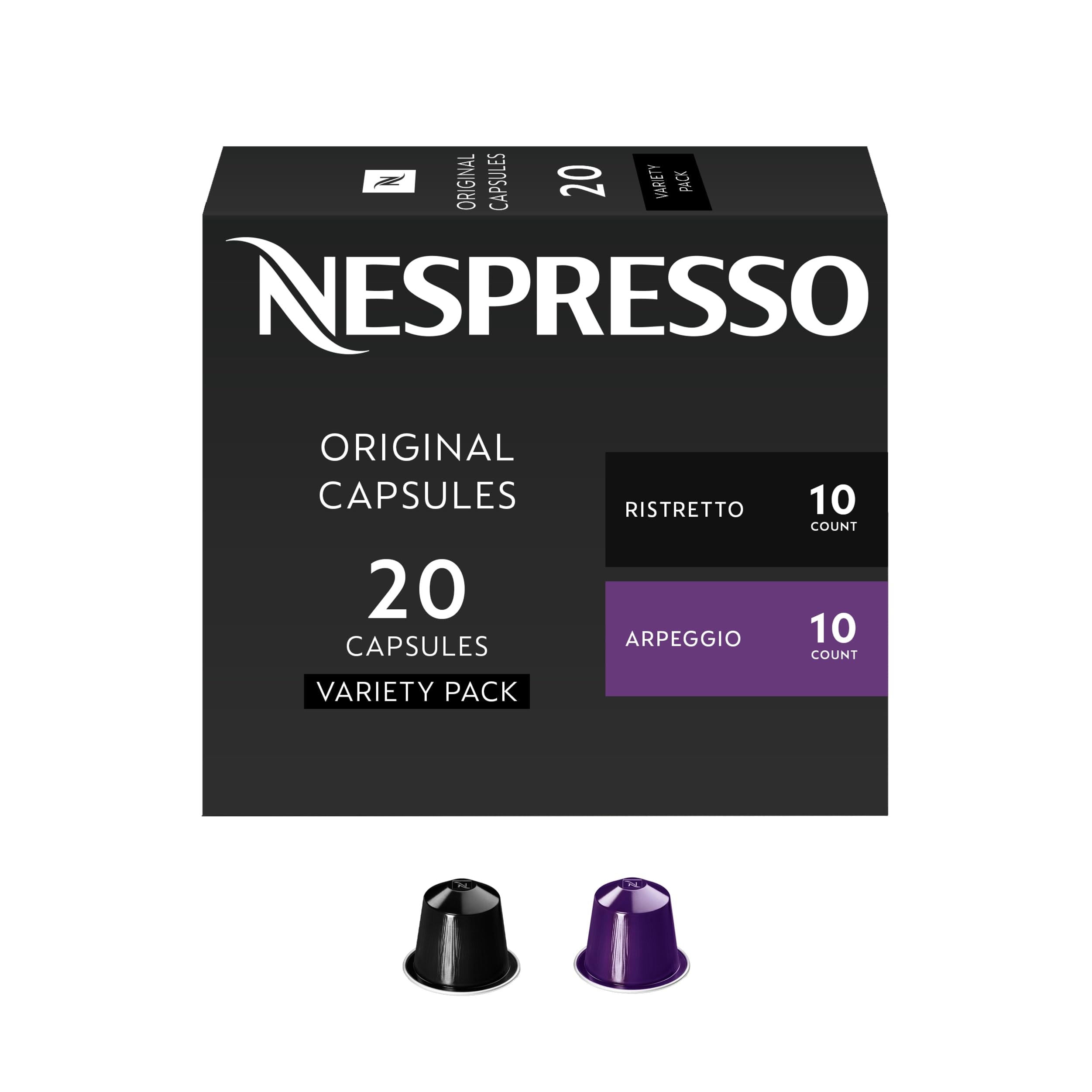 NESPRESSO - Ristretto & Arpeggio Dark Roast Favorites Variety Pack Coffee Capsules (20 Capsules) By COUGAR | Rich Intense Espresso Coffee Pods | Compatible with Nespresso Original Machines – (Imported-UK)-image-33