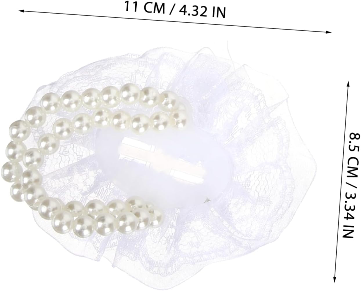NUOBESTY 36pcs Pearl Lace Corsage Wristlet Bands DIY Corsage Bracelets for Weddings Bridal Showers and Anniversaries for Brides Bridesmaids and Mothers Bride