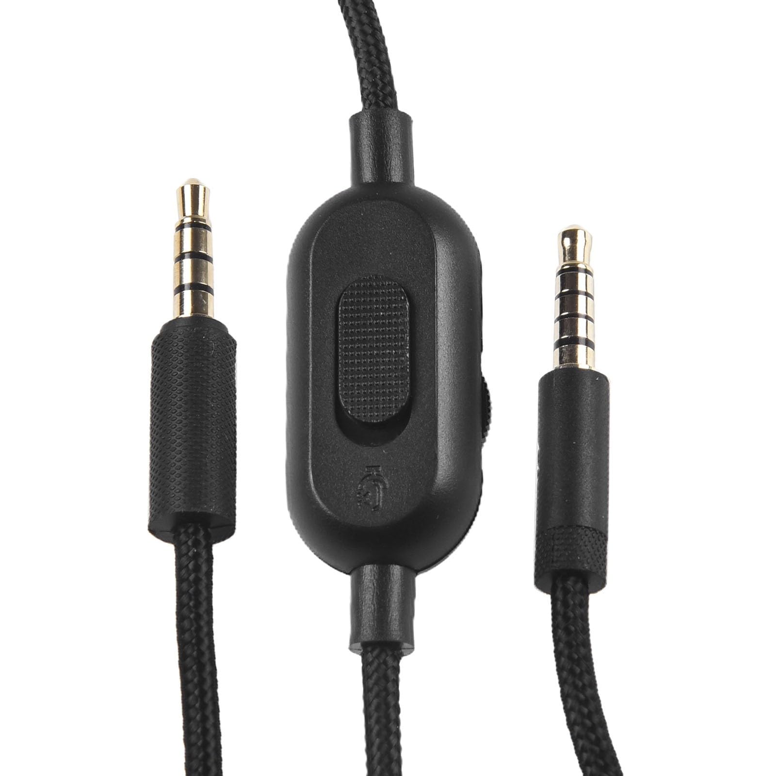 Câble auxiliaire de rechange pour casque Logitech G Pro X G233 G433 avec contrôle du volume et interrupteur muet, 2 m en nylon tressé