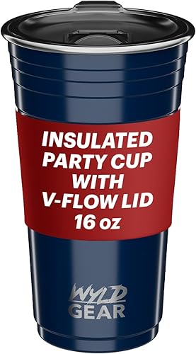 Miniatura 4 de Wyld Gear Vaso de fiesta de acero inoxidable aislado de 24 oz, color morado