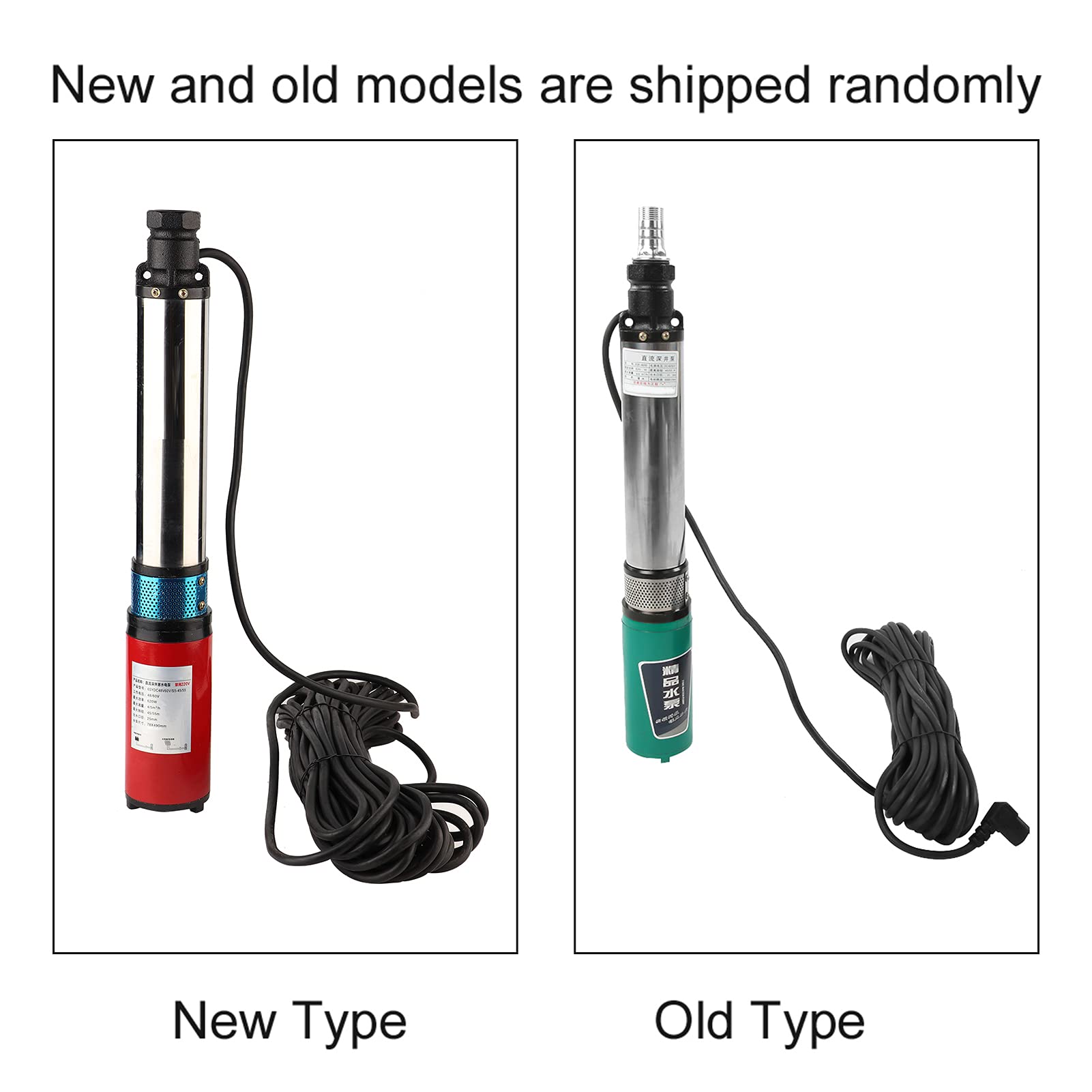 Water Pump, 48V DC Submersible Deep Well Pump, Portable Electric Solar  Water Pump, 40m/131 ft High Lift Industrial Pond Pump, Professional  Irrigation ...