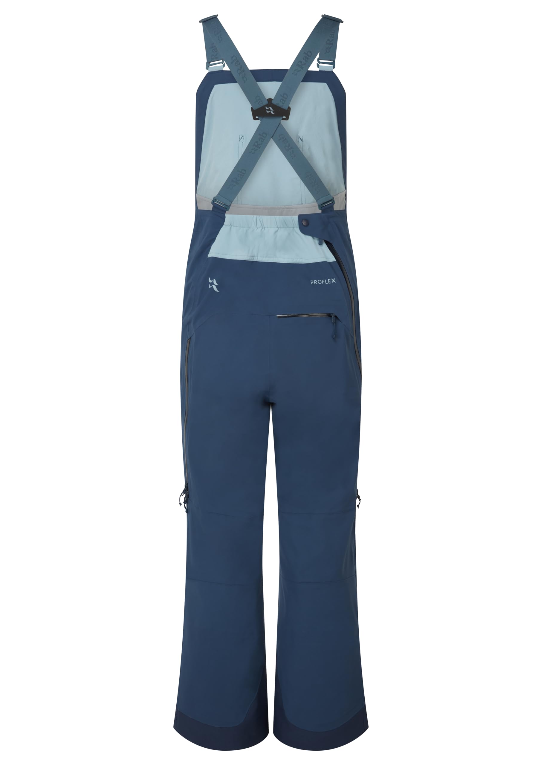 Rab Women's Khroma Kinetic Bib Waterproof Breathable Pants for Skiing & Mountaineering - Tempest Blue - X-Small
