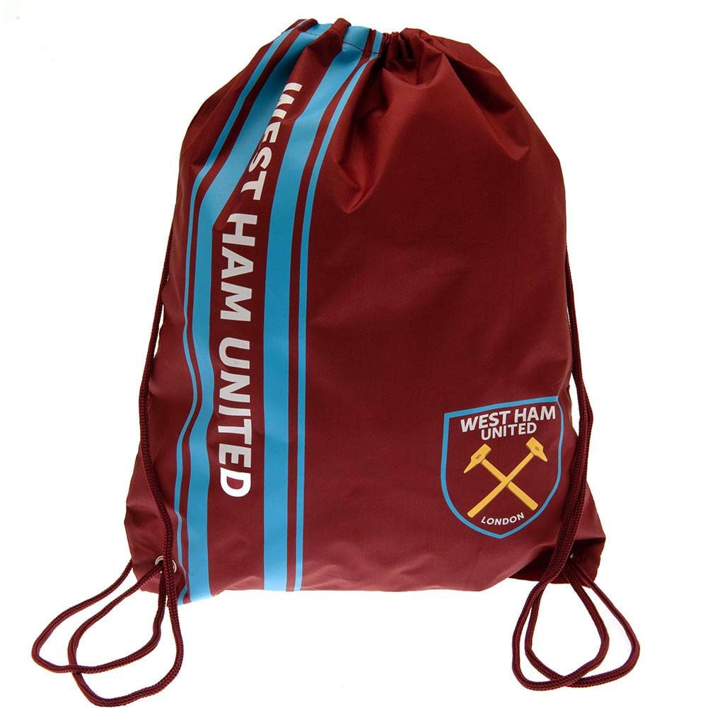 West Ham United FC Gym Bag, Burgandy, 40cm x 33cm
