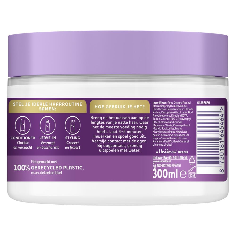 Andrélon kremowa maska do włosów zniszczonych – intensywna regeneracja – 300 ml