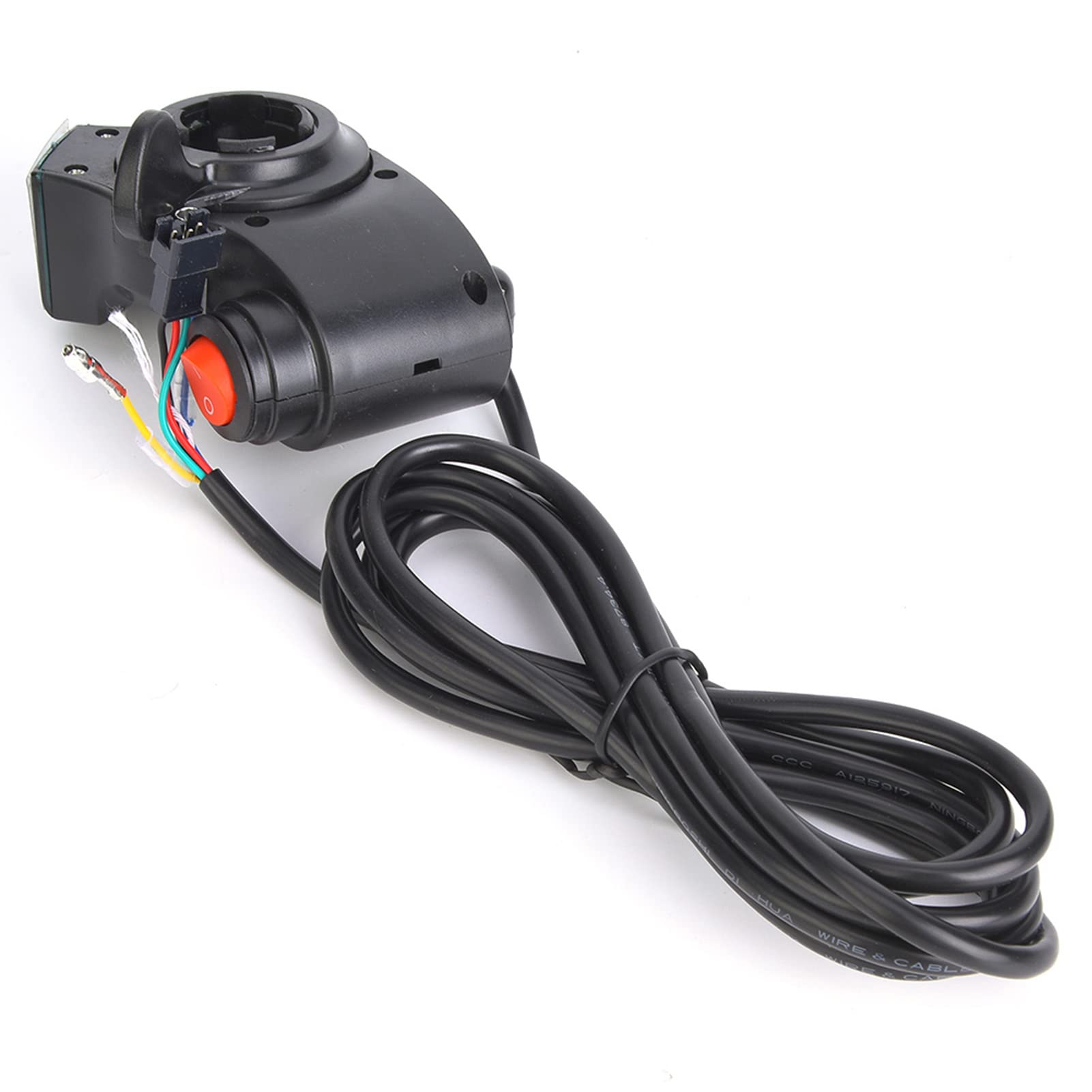 Throttle Thumb Accélérateur 48 V pour Vélo électrique, Affichage LCD, Interrupteur d'alimentation Numérique de Tension de Batterie pour Véhicule électrique – Affichage de la