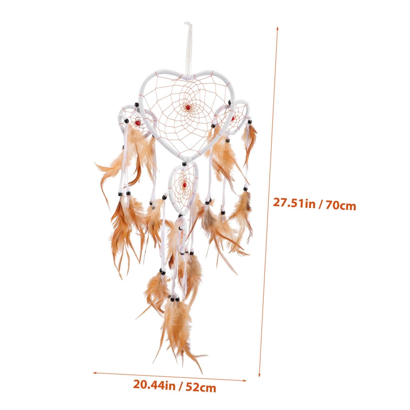 Ciieeo Delicate Plume Dreamcatcher Hanging Decor Beautiful Wall Ornament for Bedroom Balcony and Garden Present for Friends and Family Easy to Install Decorative Dream Catcher