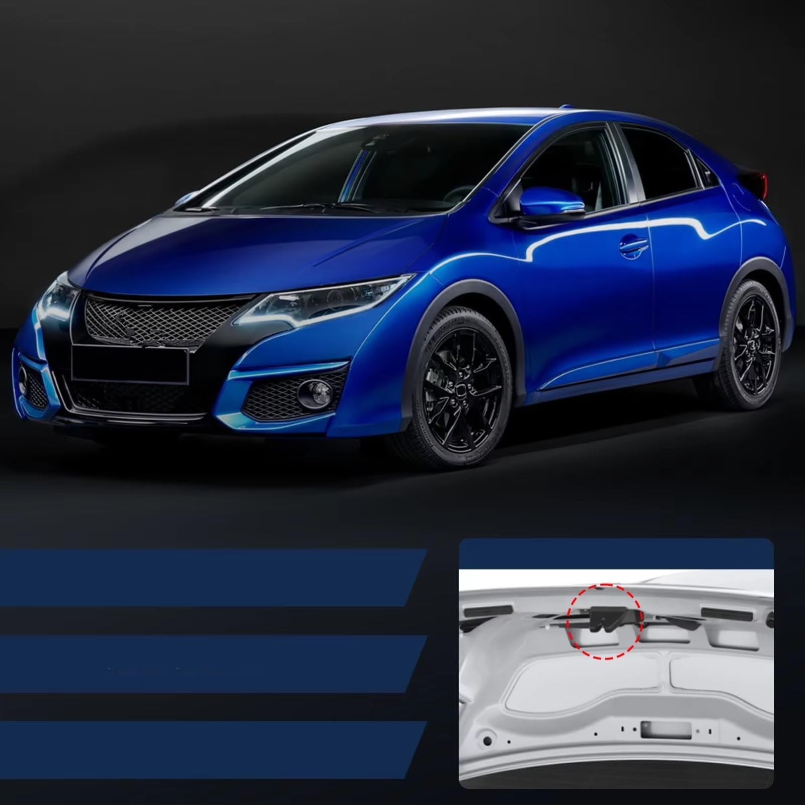 per Civic 2013 2014 2015 Serratura del Bagagliaio Accessori per Auto Componente di Ricambio Riparazione OEM ZC581SB