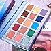 15 Eye shadow Palette Prism Makeup Matte Shimmer Pop Purple Blue Pigmented Glitter Eyeshadow Palette Makeup Pallet Cosmetics (EXOTIC PALETTE)