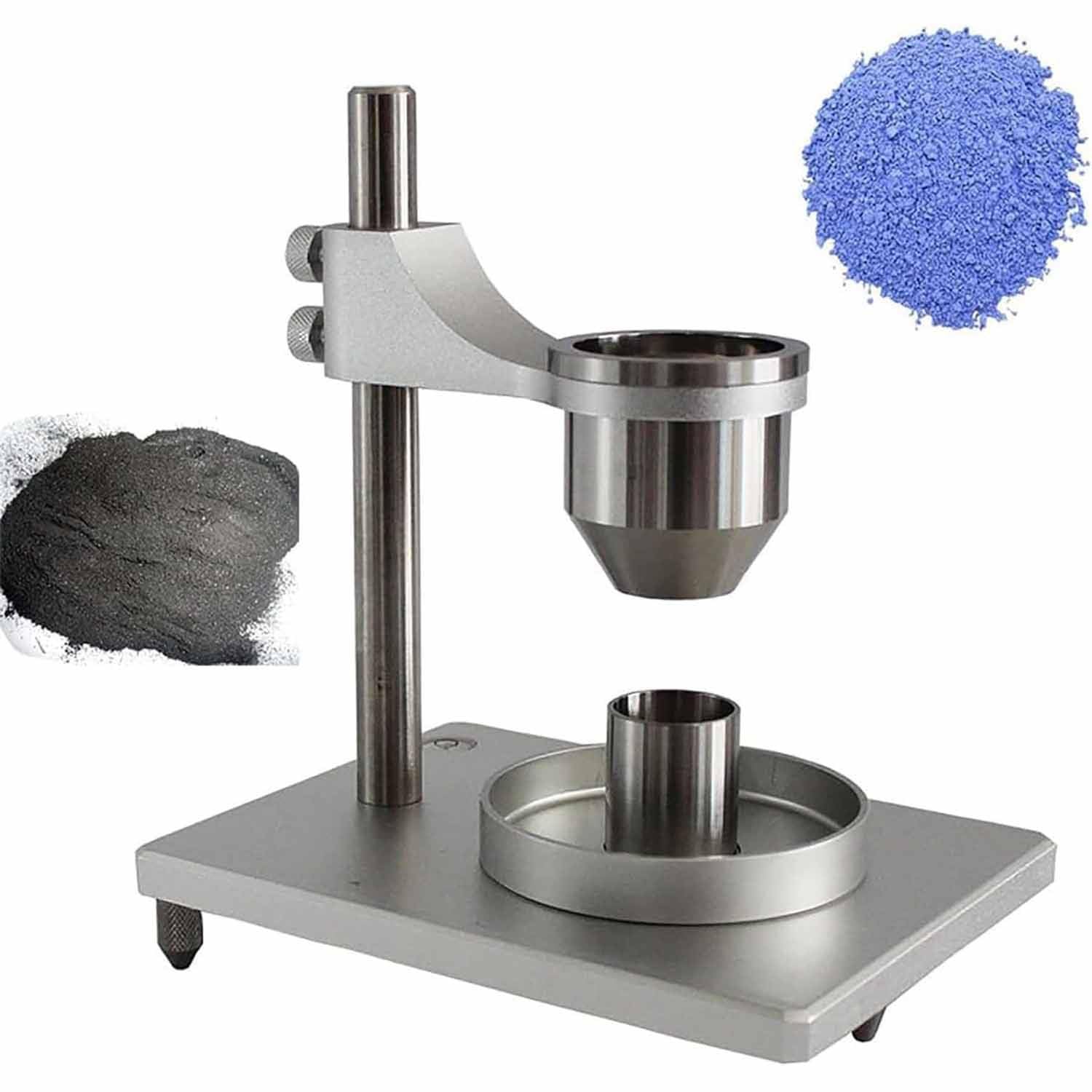 Pulverflussfähigkeitsprüfer Hall-Durchflussmesser Schüttdichtemesser Pulver-Schüttdichtemesser für Metall PVC/PE Pulver-Fließfähigkeitsprüfer,StainlessSteel