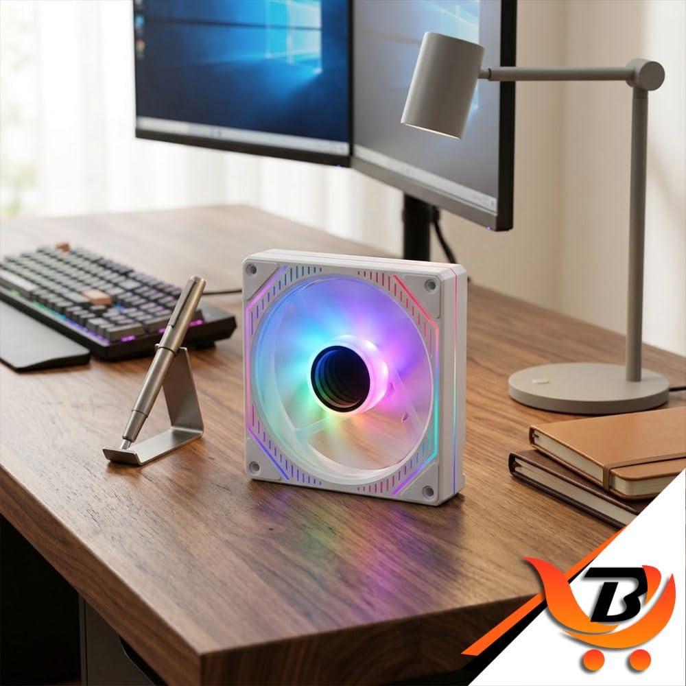 Cooler Fan para Gabinete 120mm Infinite AAXW Branco – Efeito