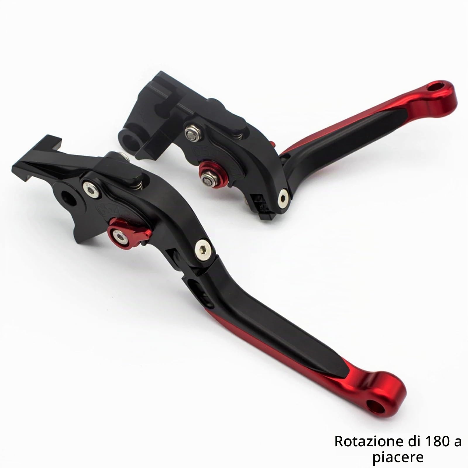 Leve Freno Frizione Per Aprilia SX125 RX125 SX RX 125 2021-2025 Leva Frizione Freno Regolabile Pieghevole Allungabile In Alluminio Leve Frizione Freno(F Red)