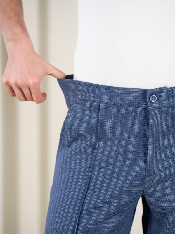Image of The Pant Project Relaxed Fit Korean Pintuck Pants for Men | Stylish Relax Fit Men's Wear Trousers for Office or Party | Mens Fashion Dress Trouser Pant