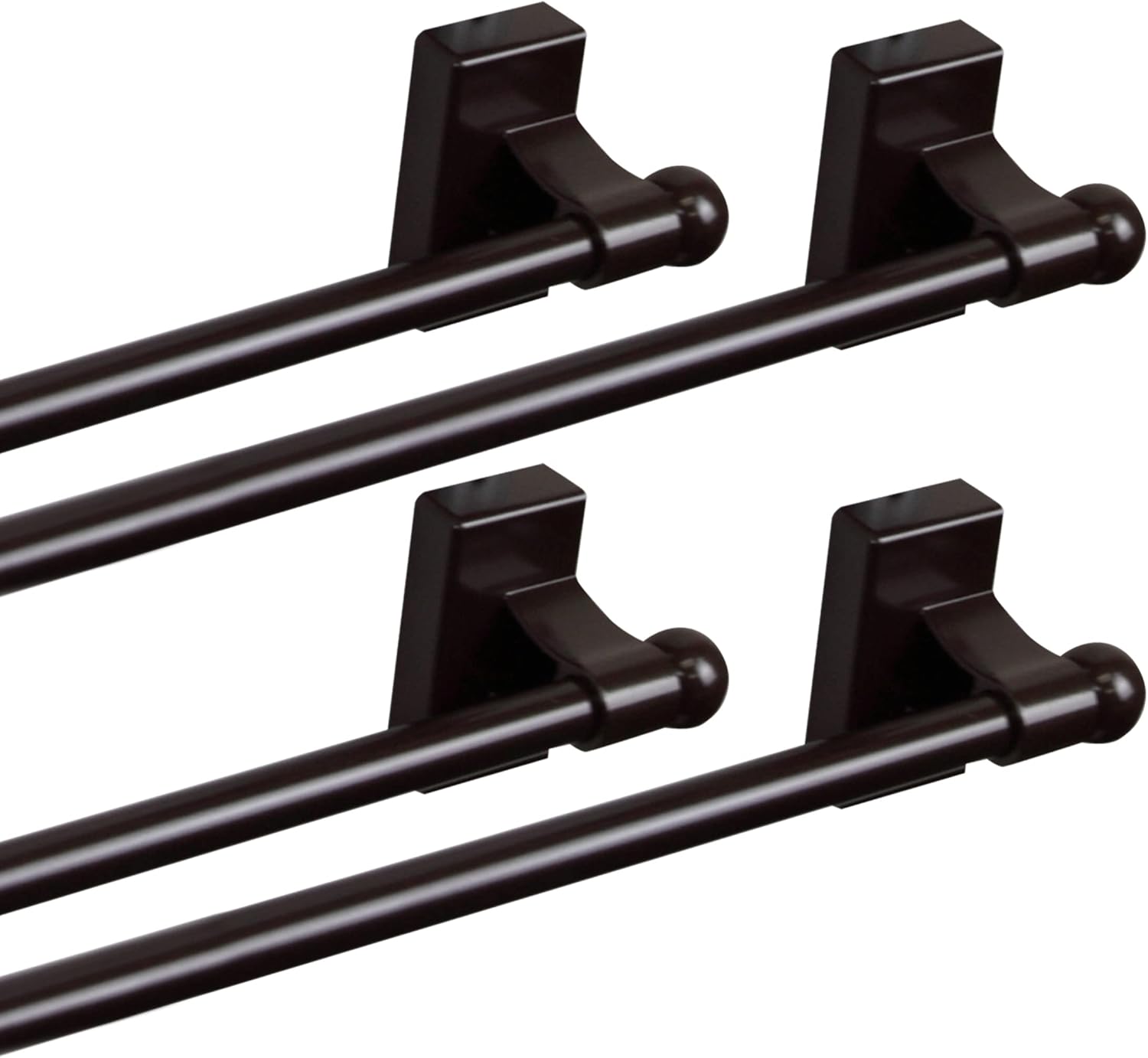 Magnetic Rod 7/16 inch 28-48 inch Long - Cocoa (Set of 4)
