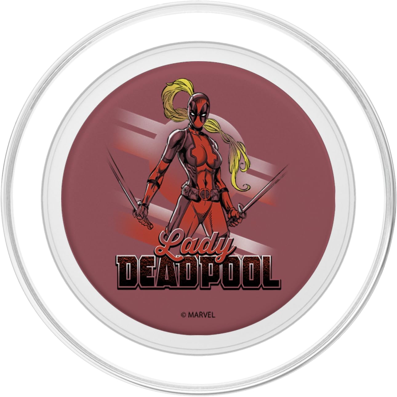 Marvel Deadpool Lady Anti-Stay-At-Home Mom PopSockets MagSafe PopGrip for iPhone