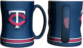 Minnesota Twins Navy Blue 15oz. Ceramic Relief Mug