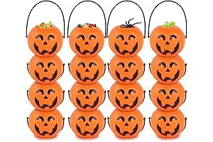MCPINKY Mini Halloween Portable Pumpkin Bucket