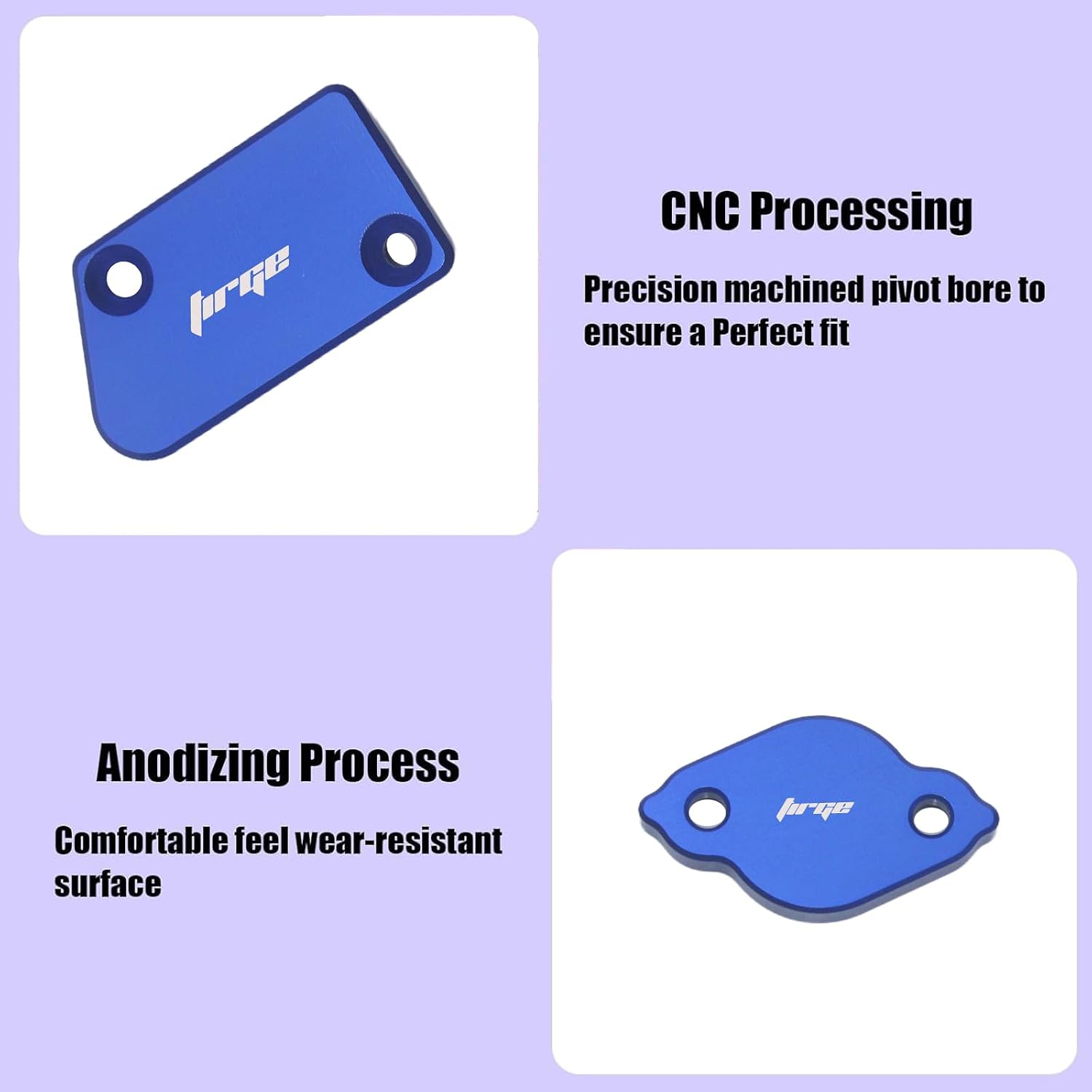 CNC Front Rear Brake Reservoir Fluid Cover Cap For YZ125 YZ250 2008-2021 YZ250F 2007-2021 YZ426F-450F 2008-2021 YZ125X WR250F 2017-2021 YZ250X YZ450FX 16-21 YZ250FX 15-21 Dirt bike (Blue)