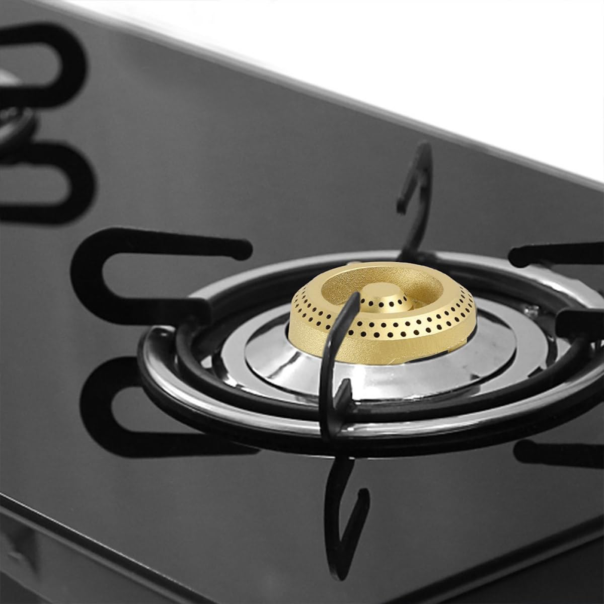 Gatuida Elemento del Bruciatore per Stufa a Gas in Ferro, 2 Pezzi, Distribuzione Uniforme della Fiamma per Cucina Domestica e Ristorazione