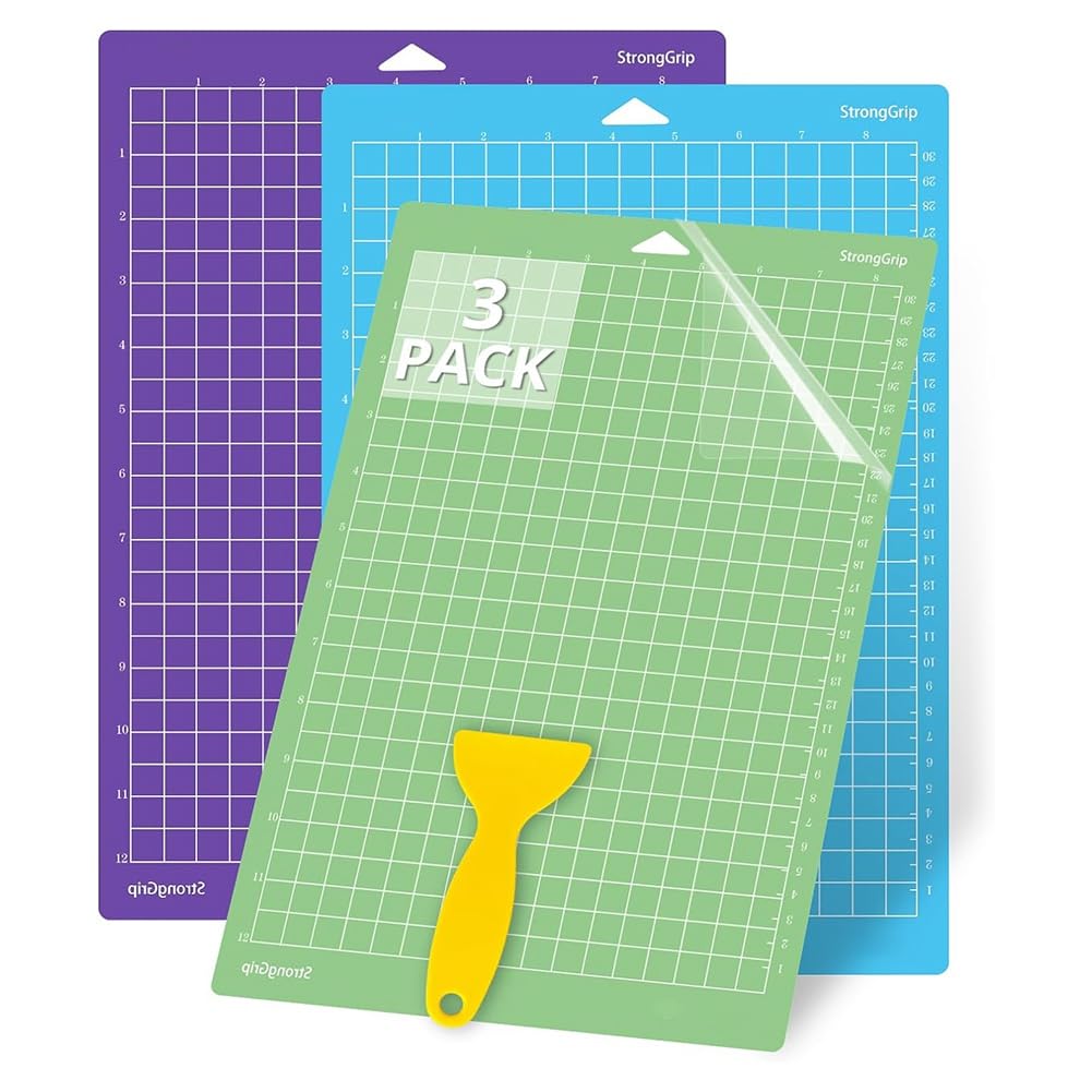 FUWIND Cutting Mats for Joy Xtra, 3 Pack Cutting Mats 8.5x12inch Adhesive Reusable Cutting Mats Plotter Pad