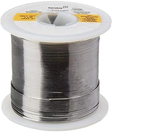 Kester 24-6040-0018 Rollo de soldadura de alambre con núcleo de colofonia, 44 activado, 0.025" de diámetro