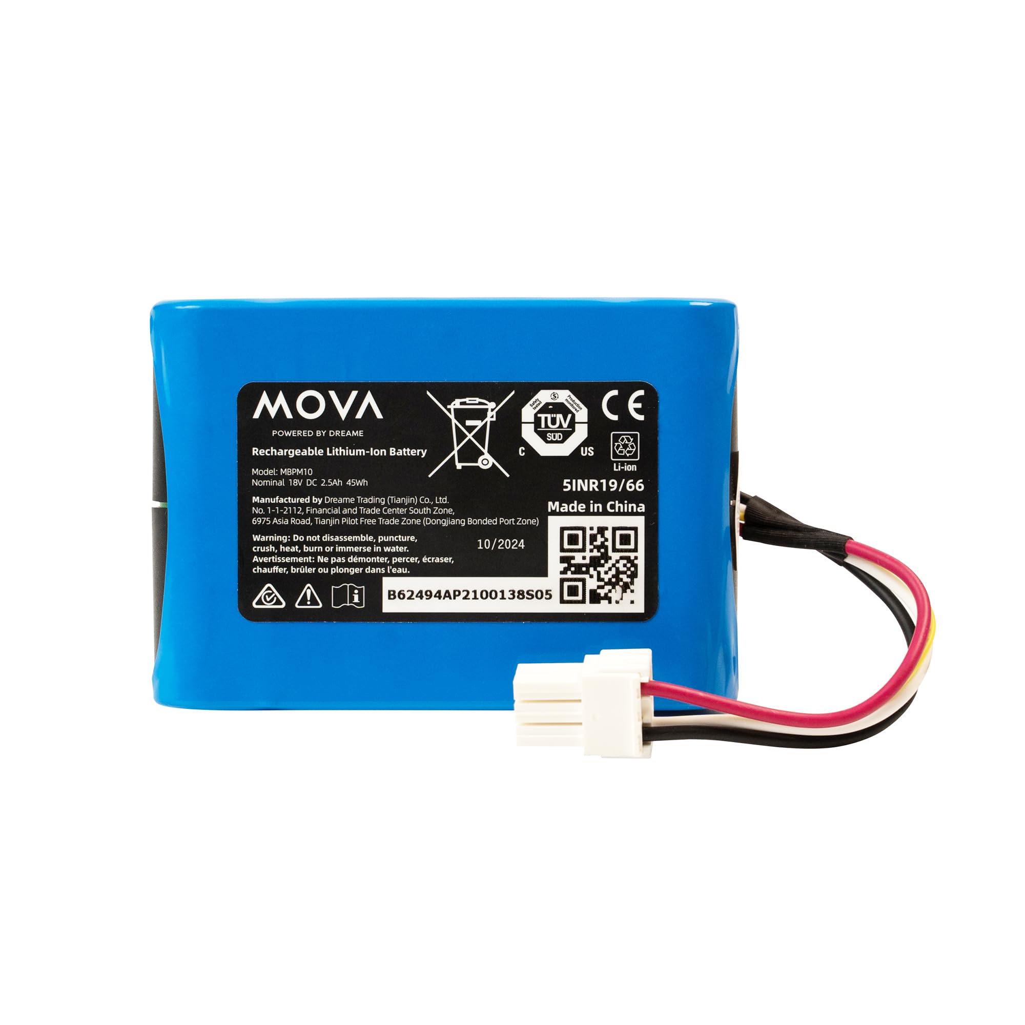 Mova Batteria Sostitutiva 2,5 Mah Di Ricambio Per Tagliaerba Robot M600 M600kit M1000