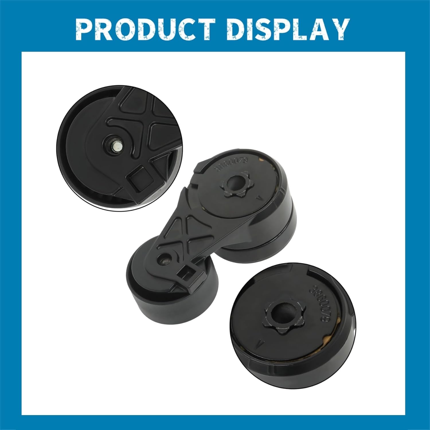 3860079 Belt Tensioner Pulley Replacement for Volvo Penta 4.3L 5.0L 5.7L GL 5.7L Gi 5.7L Gxi 5.7L Si 7.4L Gi 7.4L GSi 8.2L GSi