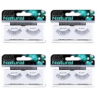 Vista 6 de Ardell Pestañas postizas para bebés, ligeras, de aspecto natural, con banda invisible para uso diario, paquete de 4