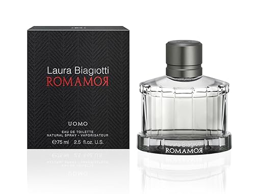 Miniatura 4 de Laura Biagiotti Romamor - Colonia para hombres - Fragancia ámbar amaderada - Perfume para hombres con pomelo, pimienta negra, vetiver y jengibre,