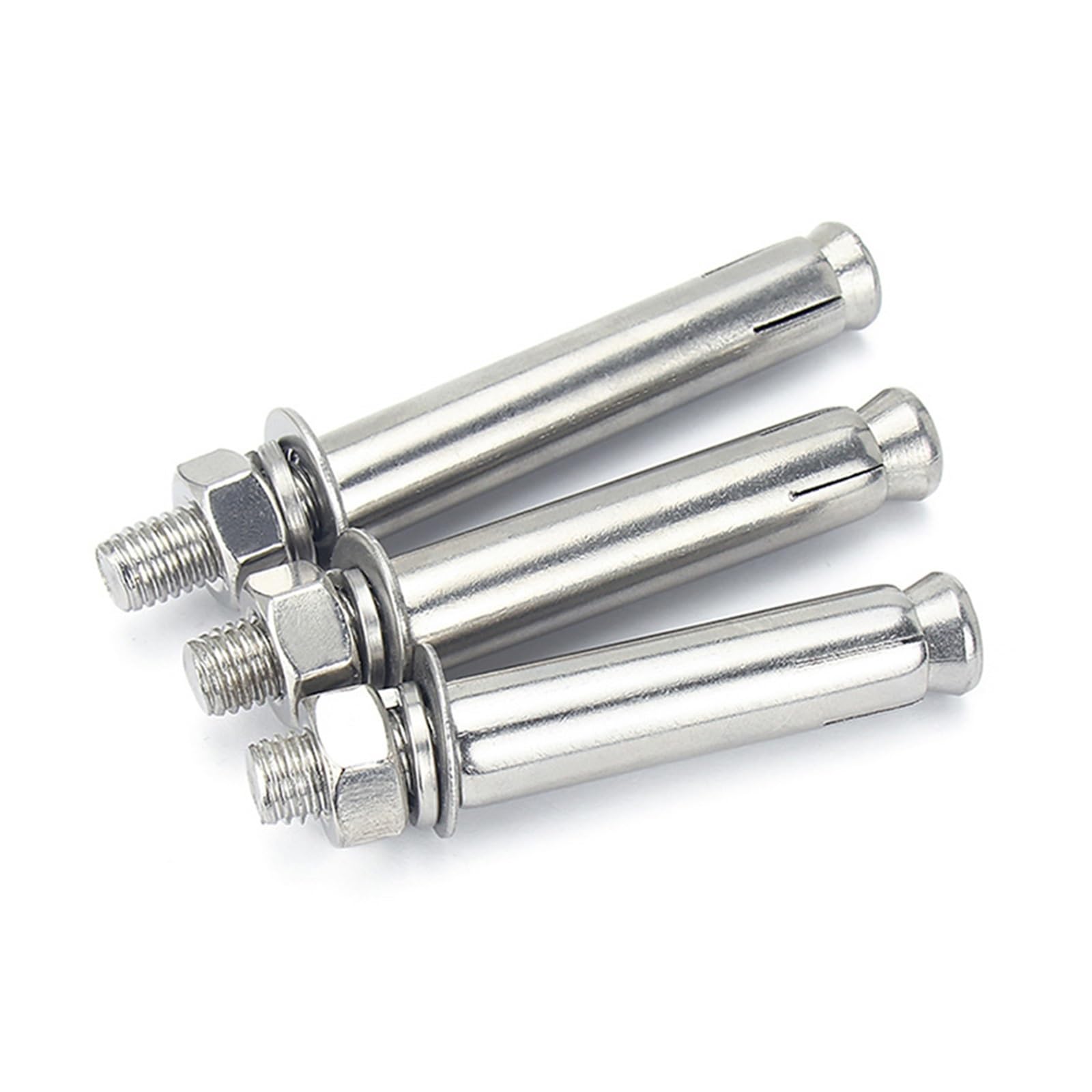 Anclaje Pared Tornillo de perno expansión acero inoxidable 304 | M6 M8 M10 M12 M14 M16 M18 M20 Longitud 50 mm-300 mm Tubo Pernos de anclaje de hormigón(110mm,M18(5pcs))