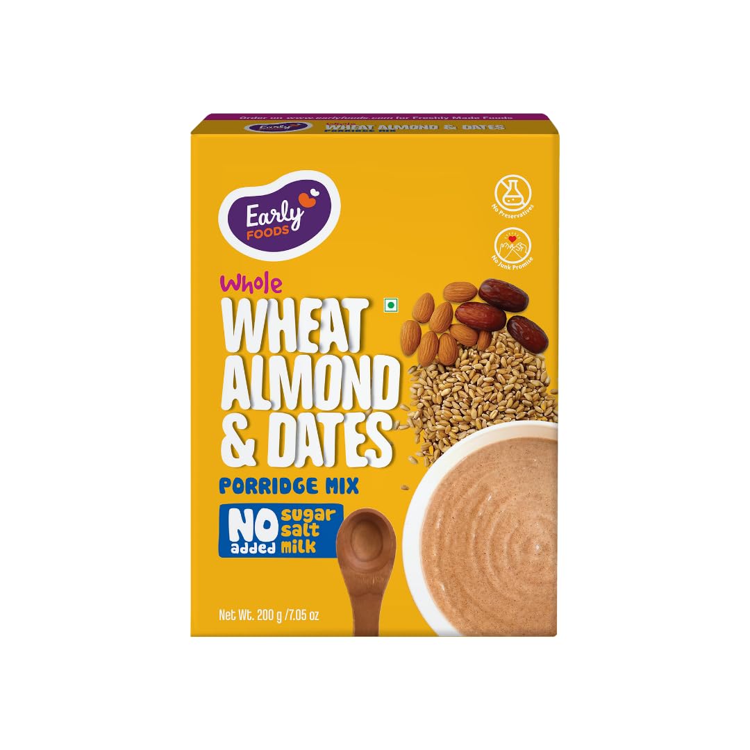 Whole Wheat, Almond & Date Porridge Mix 200g
