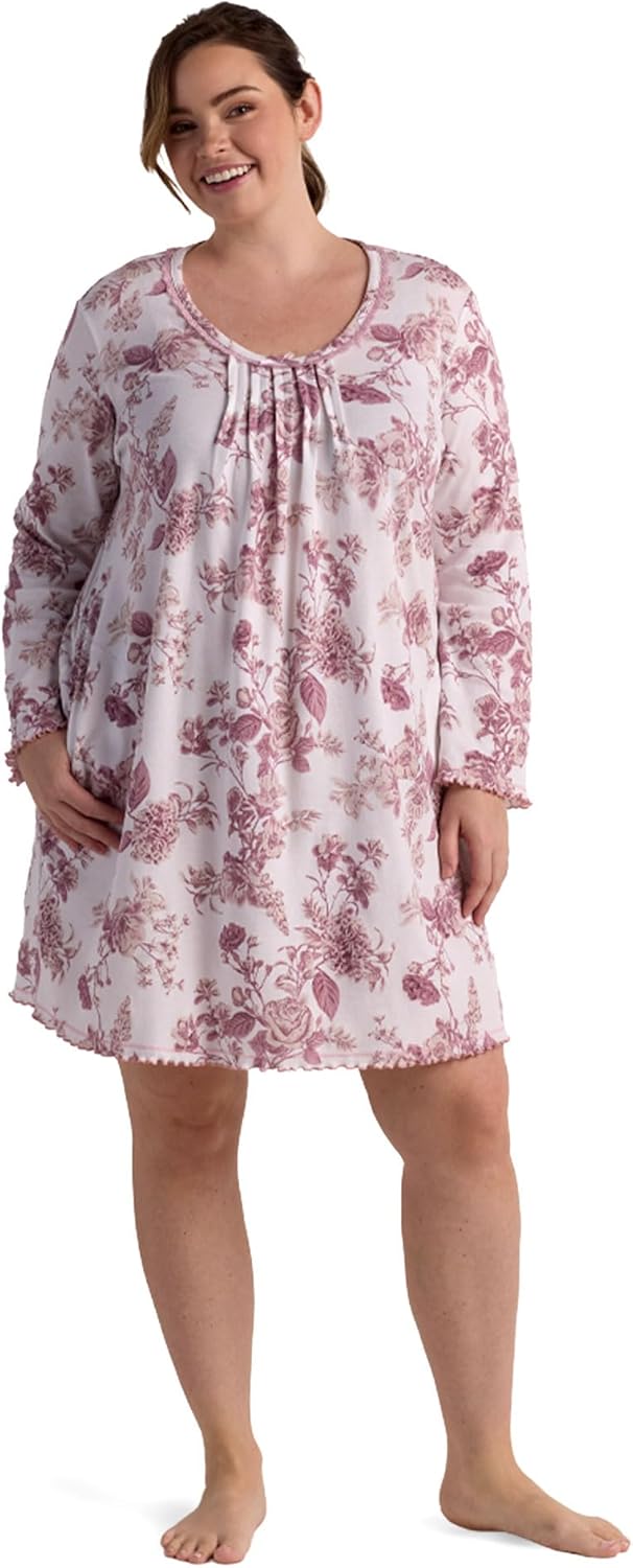 Miss Elaine Cottonessa Short Nightgown, Soft and Comfortable Fabric, Sleepwear and Loungewear - Image 4