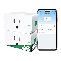 Vista 1 de Winees Matter - Enchufe inteligente, paquete de 2 unidades, salida inteligente que funciona con Alexa, Apple Home, Google Home, SmartThings